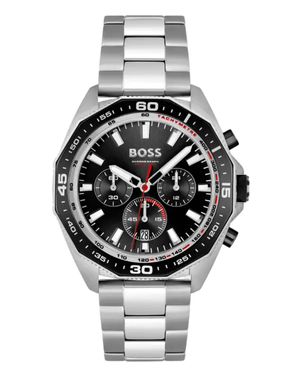 Hugo Boss Energy Herrklocka – Svart/Stål 44 mm 1513971