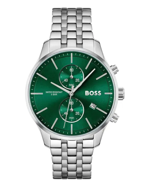 Hugo Boss Associate Herrklocka Grön/Stål 42 mm 1513975