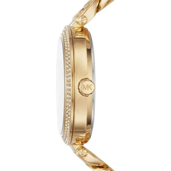 Michael Kors Catelyn Quartz Kristaller Guldfärgad Stållänk Guld, bild 2