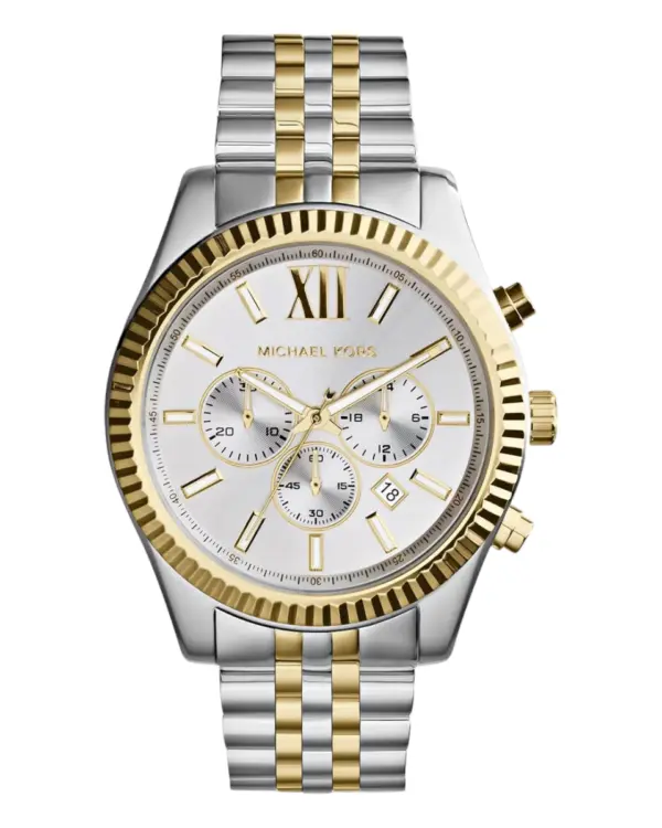 Michael Kors Lexington Kronograf Herrklocka Silver/Guldtonat stål MK8344
