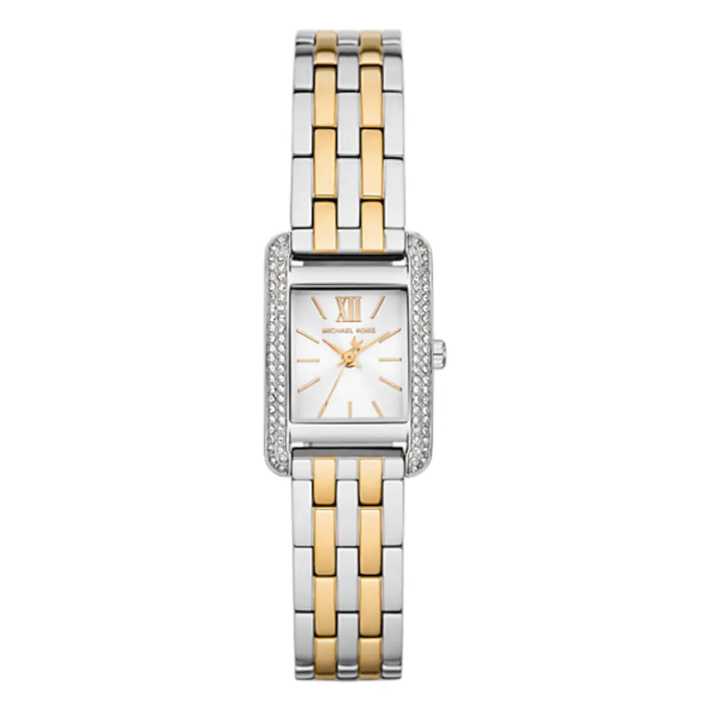 michael kors klocka dam silver MKO1035 | Michael Kors Mini Monroe Pavé - URME