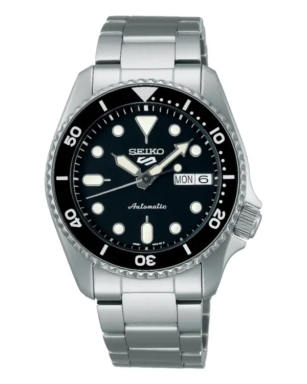 Seiko 5 Sports Automatisk Unisexklocka Svart/Stål 38 mm SRPK29K1
