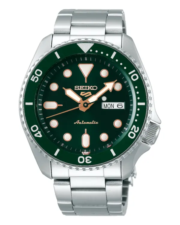 Seiko 5 Sports Automatisk Herrklocka Grön/Stål 43 mm SRPD63K1