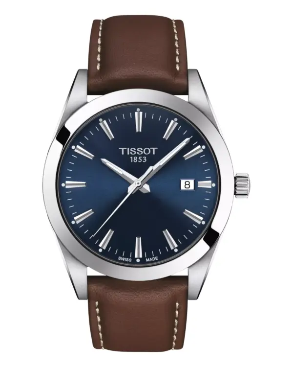 Tissot T-Classic Blå/Läder 40 mm T127.410.16.041.00