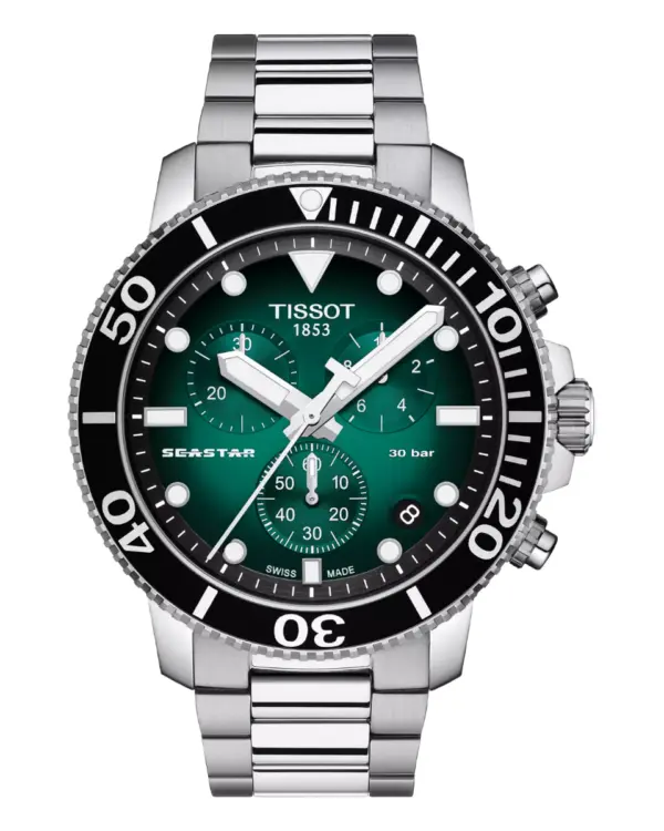 Tissot Seastar 1000 Grön/Stål 45.5 mm T120.417.11.091.01