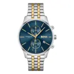 BOSS Associate Blå/Silver-Guld Stål 42 mm