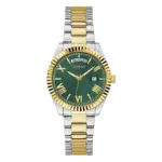 Guess Luna Grön/Gulguldtonat stål 36 mm