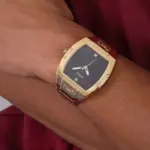 Guess Phoenix Svart/Gulguldtonat stål - Bild 3