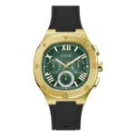 Guess Headline Grön/Gummi 42 mm