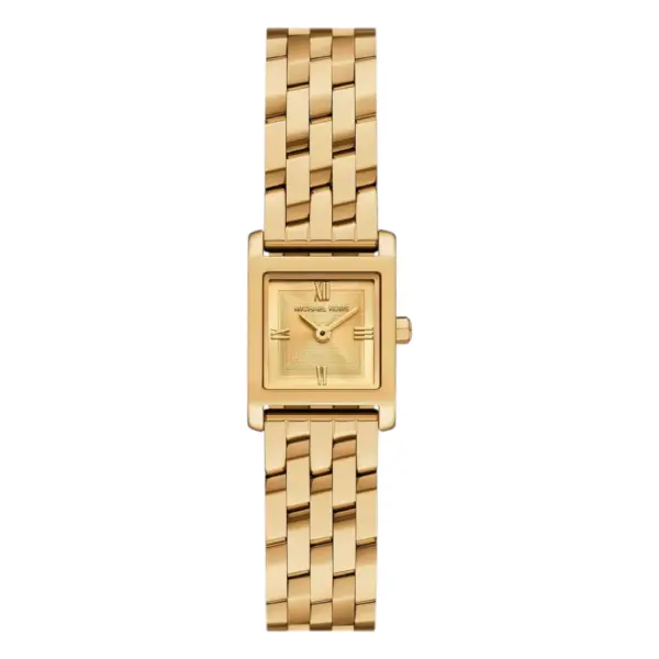 Michael Kors Micro Georgie Quartz Guldfärgad Stållänk Guld