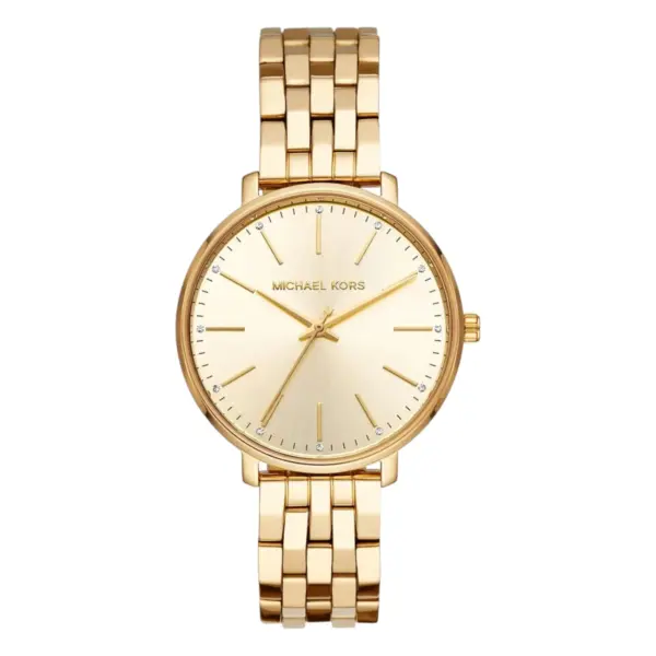 Michael Kors Pyper Quartz Guldfärgad Stållänk Guld, bild 3