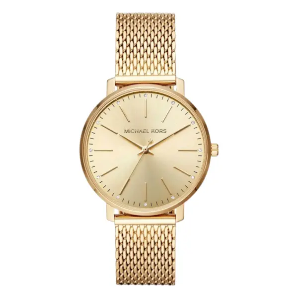 Michael Kors Pyper Quartz Guldfärgad Mesharmband Guld