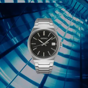 svart herrklocka