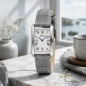 damklocka läderarmband