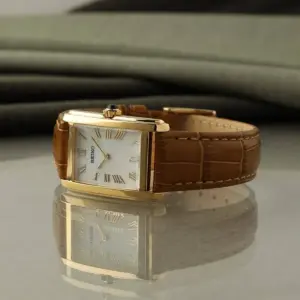 damklocka läderarmband