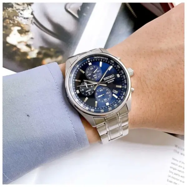 Seiko Chronograph Blå, bild 2