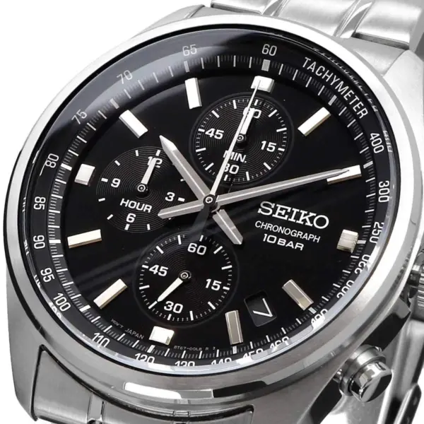 Seiko Chronograph Svart, bild 2