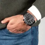 Seiko Discover More Chronograph Svart/Svart stål 43 mm - Bild 3
