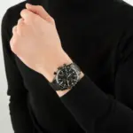 Seiko Discover More Chronograph Svart/Svart stål 43 mm - Bild 2