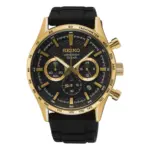 Seiko Sport Chronograph Svart/Svart silikon 43 mm