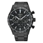 Seiko Discover More Chronograph Svart/Svart stål 43 mm