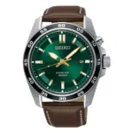 Seiko Kinetic Grön/Brunt läder 43 mm