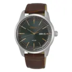 Seiko Classic Solar Grön/Brunt läder 40 mm