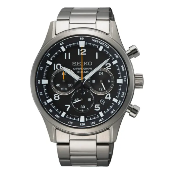 Seiko Classic Quartz Chronograph Svart