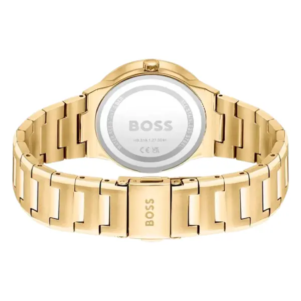 Hugo Boss Breath Quartz Guldfärgad Stållänk Grön, bild 2