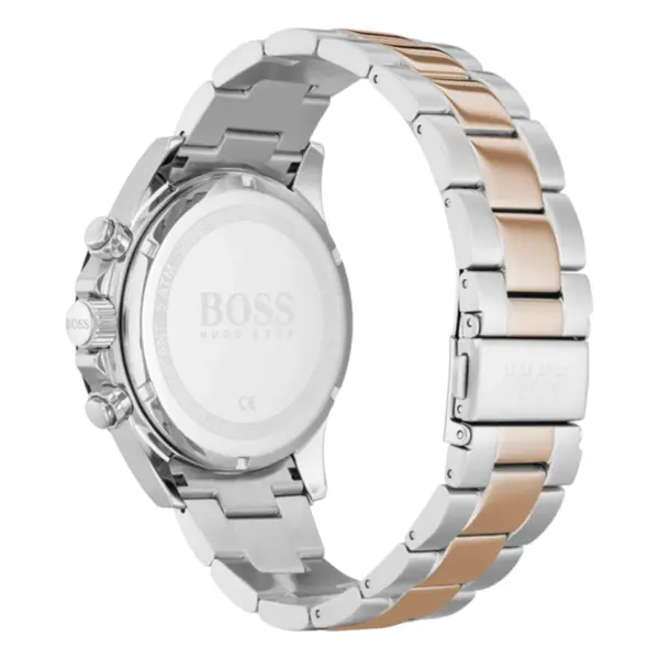 Hugo Boss Hero Quartz Kronograf Tvåfärgad Stållänk Svart, bild 2