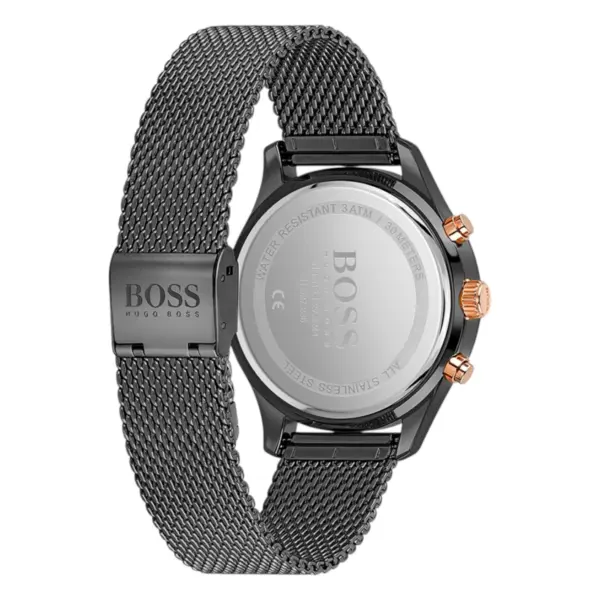 Hugo Boss Associate Quartz Kronograf Svart Meshlänk Svart, bild 2