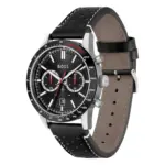Hugo Boss Quartz Svart/Läder 46 mm - Bild 2