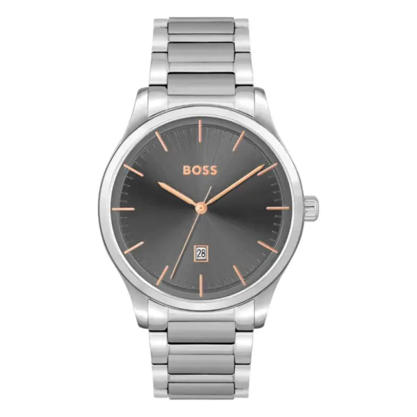 Hugo Boss Reason Quartz Stållänk Grå