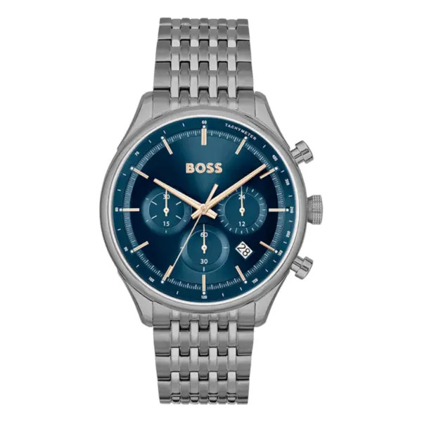 Hugo Boss Gregor Quartz Kronograf Stållänk Marinblå