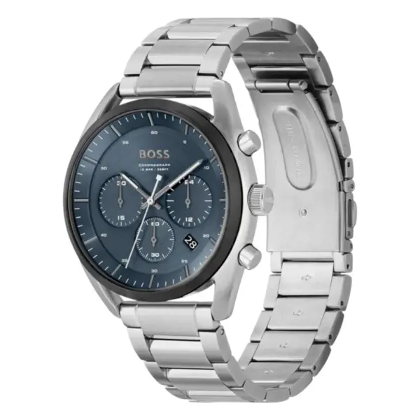 Hugo Boss Top Quartz Kronograf Stållänk Blå, bild 2