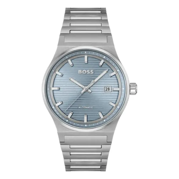 Hugo Boss Candor Auto Automatic Stållänk Ljusblå