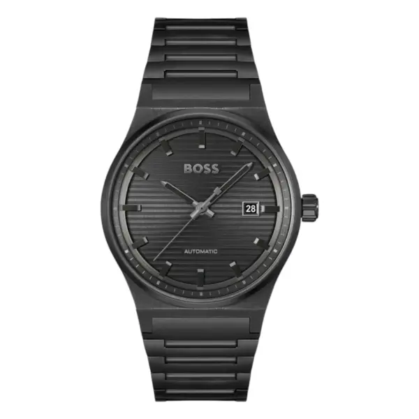 Hugo Boss Candor Auto Automatic Svart Stållänk Svart
