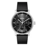 Hugo Boss Quartz Svart/Läder 44 mm