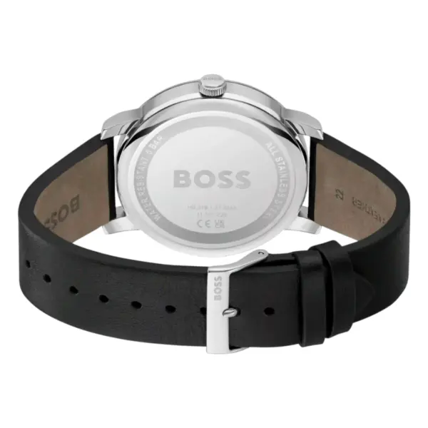 Hugo Boss Contender Quartz Multifunktion Läderarmband Svart, bild 2