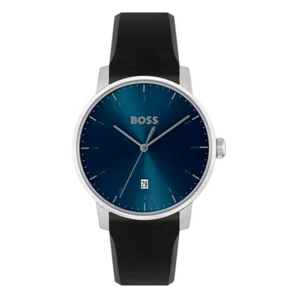 Hugo Boss Dean Quartz Silikonarmband Blå