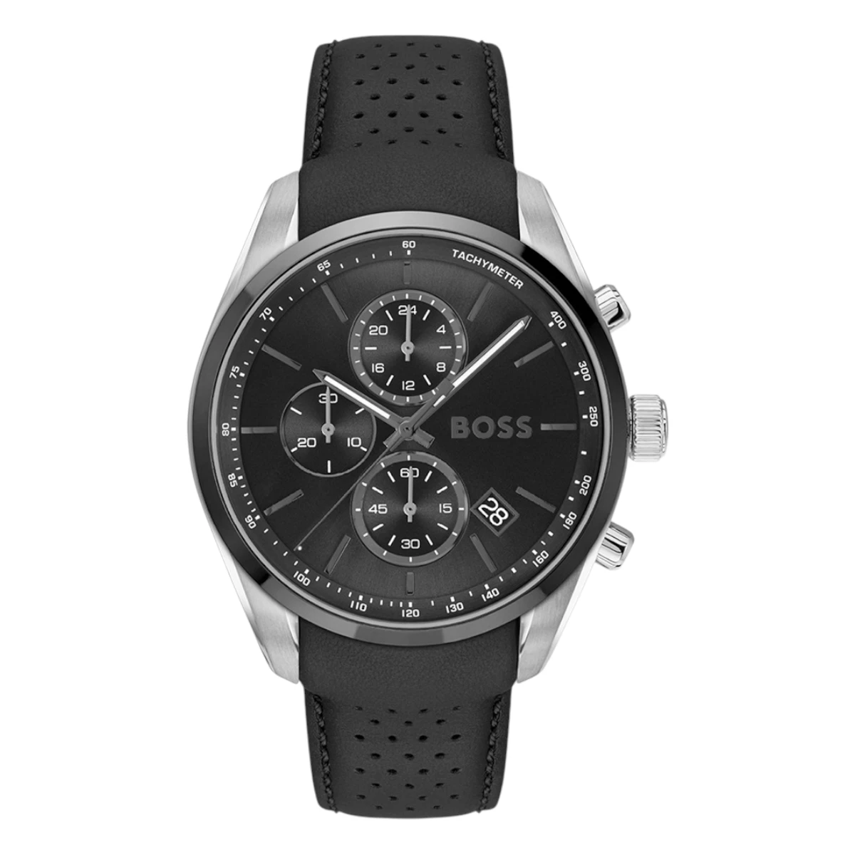 1514224_1 Hugo Boss Quartz Svart/Läder 44,5 mm - Bild 1