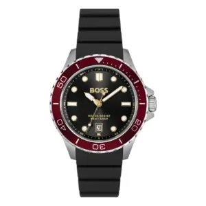 Hugo Boss Troper Sport Quartz Silikonarmband Svart