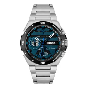 HUGO Wild Quartz Multifunktion Stållänk Blå