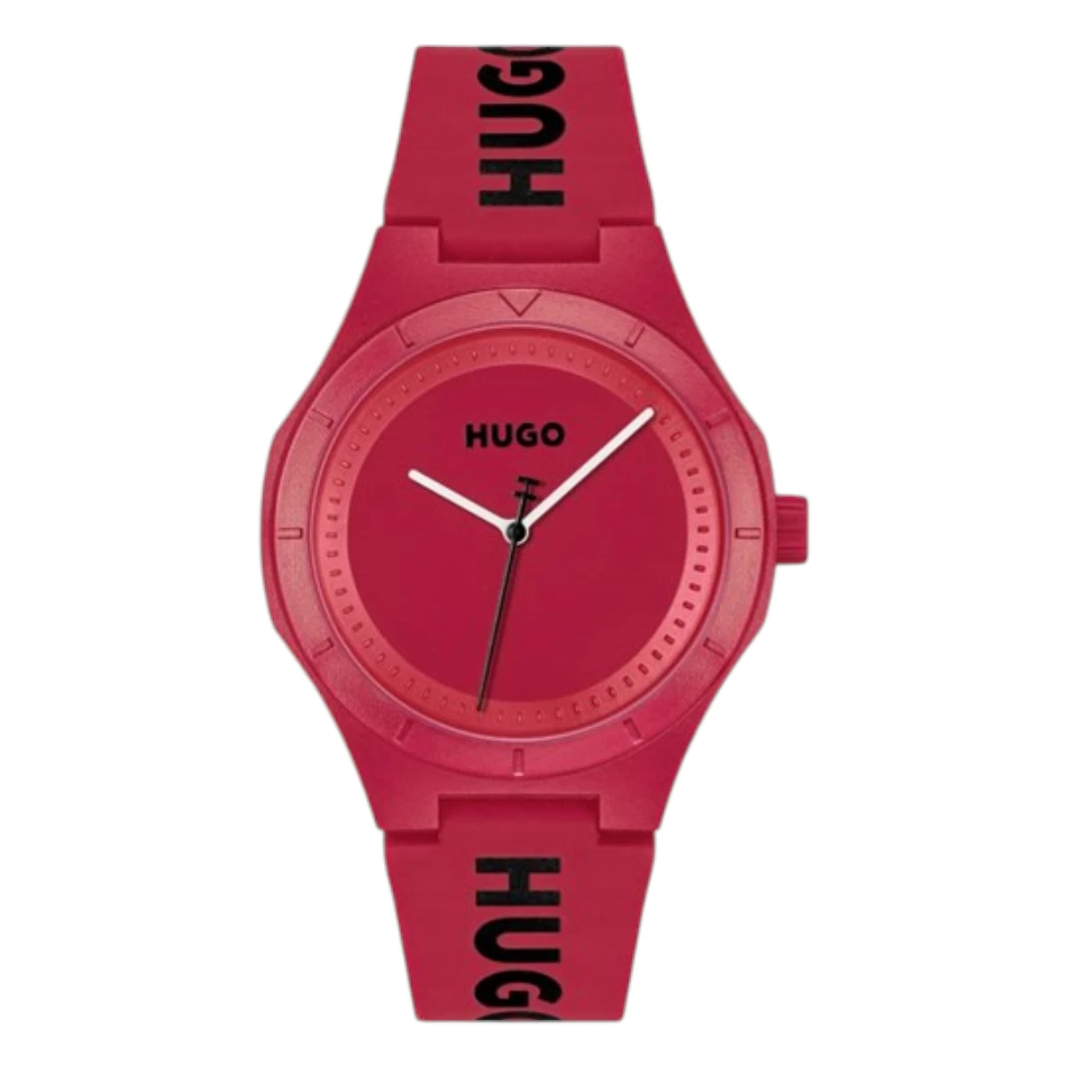 HUGO 1530346 HUGO Lit For Him Quartz Silikonarmband Röd