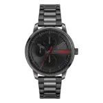 HUGO Stamp Multi Quartz Multifunktion Svart Stållänk Svart