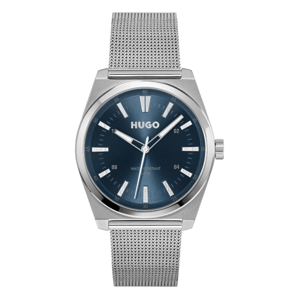 1530439 HUGO Ark Quartz Meshlänk Blå
