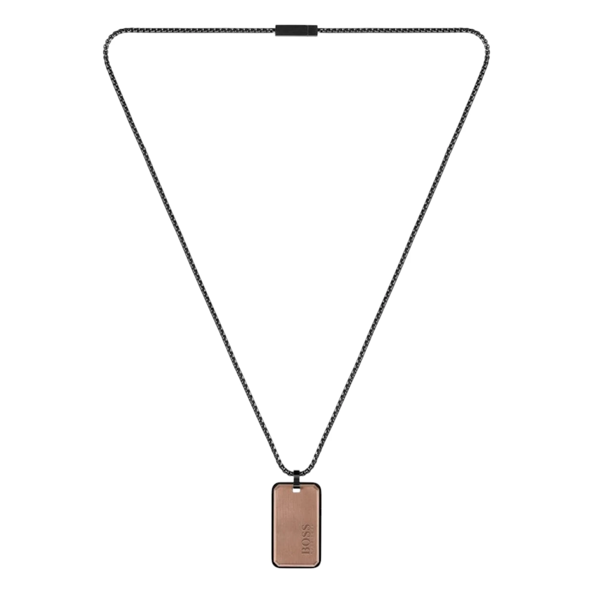 1580185 BOSS ID Halsband Stål Brons - Bild 1