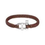 BOSS Sailing Armband Läder Brun