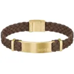 BOSS Dylan Armband Läder Brun