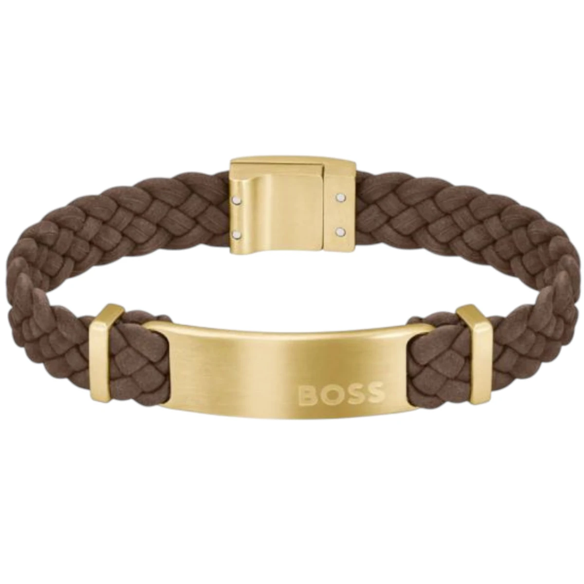 1580607S BOSS Dylan Armband Läder Brun - Bild 1